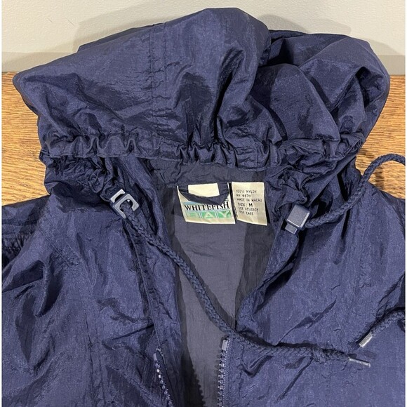 Vintage Whitefish Bay Full Zip Jacket Sz M Windbreaker Anorak Hooded 90s Unisex - Picture 6 of 16